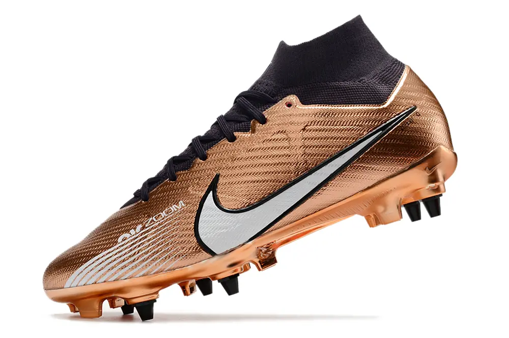 Nike Air Zoom Mercurial Superfly 9 Elite SG - Copper/Silver/Black