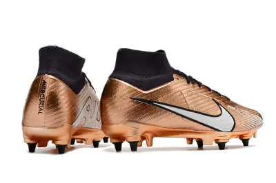 Nike Air Zoom Mercurial Superfly 9 Elite SG - Copper/Silver/Black