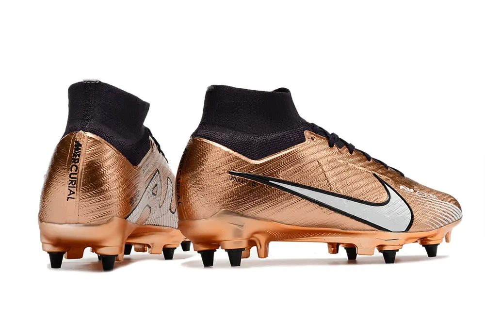 Nike Air Zoom Mercurial Superfly 9 Elite SG - Copper/Silver/Black