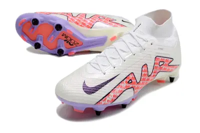Nike Air Zoom Mercurial Superfly 9 Elite SG - White/Vibrant Orange/Soft Purple
