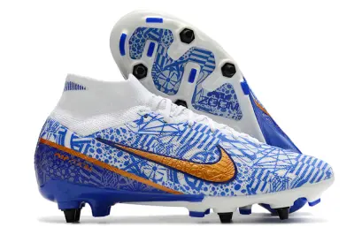 Nike Air Zoom Mercurial Superfly 9 Elite SG - Blue/Crisp Blue/Metallic Orange