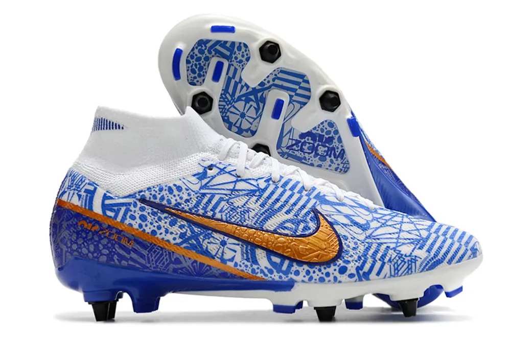 Nike Air Zoom Mercurial Superfly 9 Elite SG - Blue/Crisp Blue/Metallic Orange