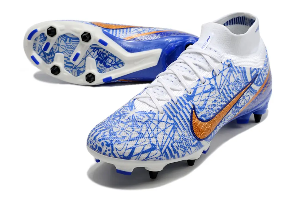 Nike Air Zoom Mercurial Superfly 9 Elite SG - Blue/Crisp Blue/Metallic Orange