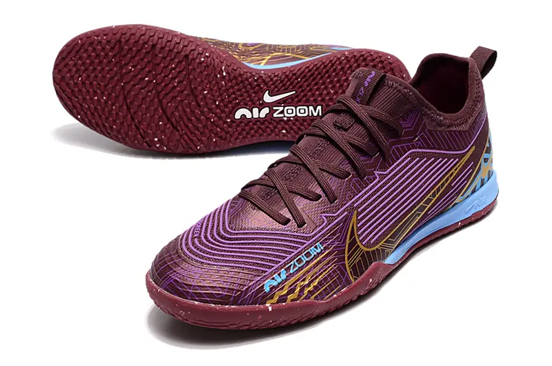 Nike Air Zoom Mercurial Vapor 15 Pro IC - Burgundy/Electric Blue/Purple Haze