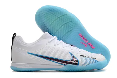 Nike Air Zoom Mercurial Vapor 15 Pro IC - White/Aqua Blue/Fuchsia Pink