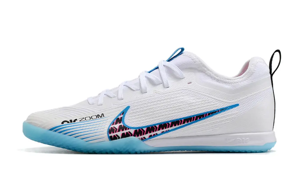 Nike Air Zoom Mercurial Vapor 15 Pro IC - White/Aqua Blue/Fuchsia Pink