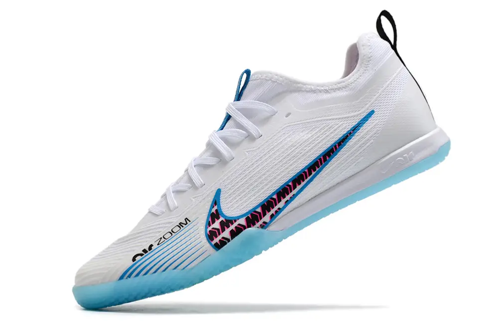 Nike Air Zoom Mercurial Vapor 15 Pro IC - White/Aqua Blue/Fuchsia Pink