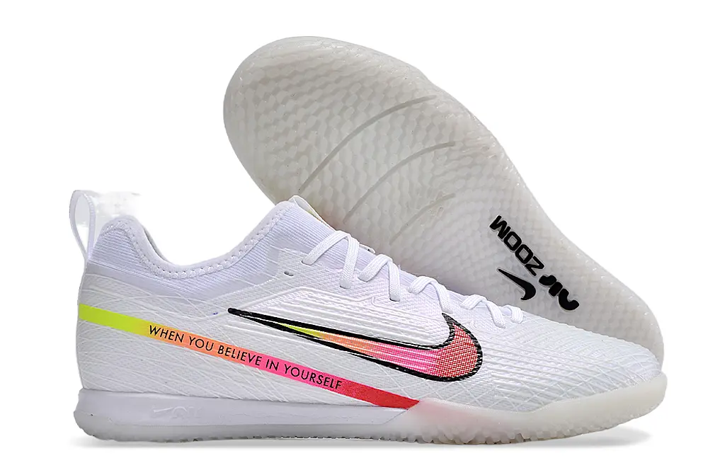 Nike Air Zoom Mercurial Vapor 15 Pro IC - White/Electric Pink/Sunny Yellow