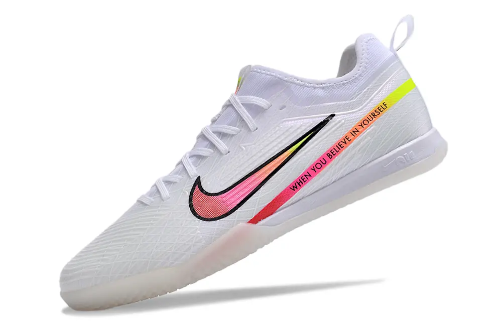Nike Air Zoom Mercurial Vapor 15 Pro IC - White/Electric Pink/Sunny Yellow