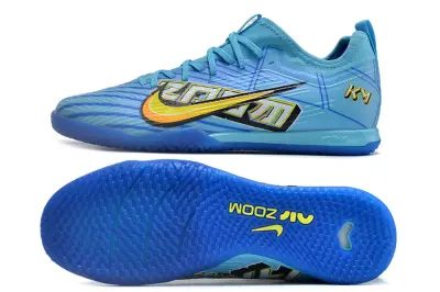 Mbappé x Nike Air Zoom Mercurial Vapor 15 Pro IC - Blue/Vibrant Aqua/Neon Yellow
