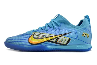 Mbappé x Nike Air Zoom Mercurial Vapor 15 Pro IC - Blue/Vibrant Aqua/Neon Yellow