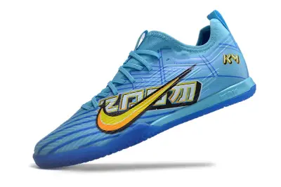 Mbappé x Nike Air Zoom Mercurial Vapor 15 Pro IC - Blue/Vibrant Aqua/Neon Yellow
