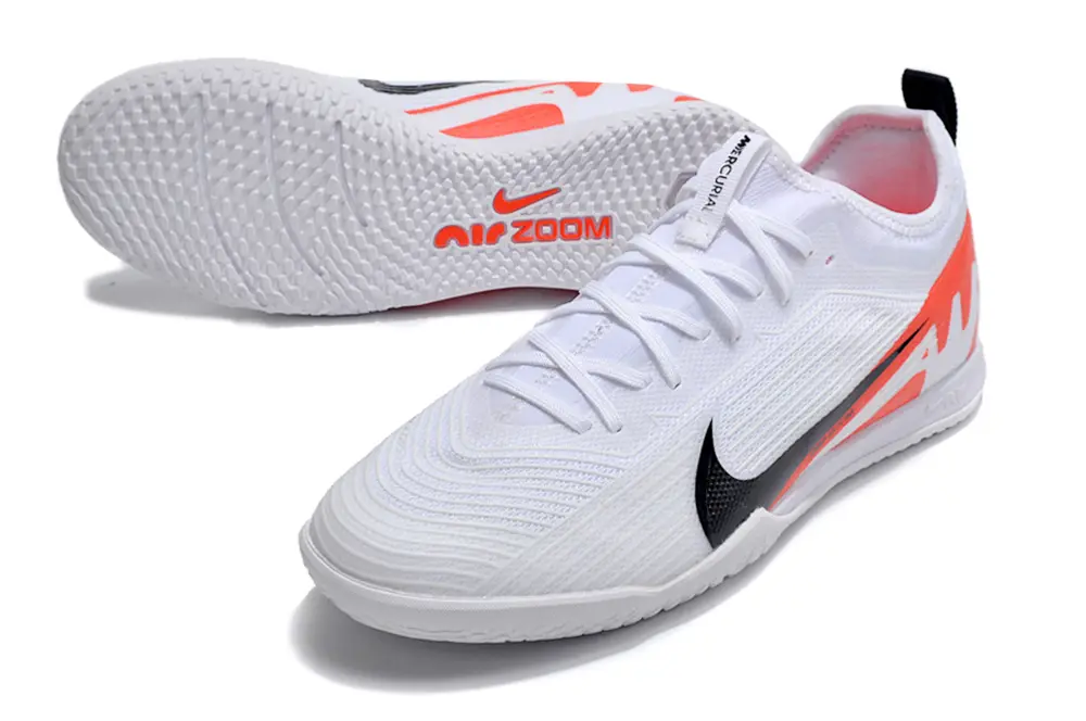Nike Air Zoom Mercurial Vapor 15 Pro IC - White/Vibrant Orange/Deep Black