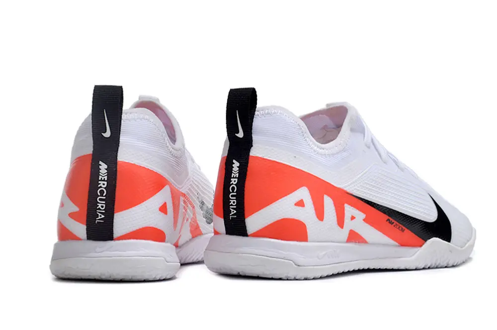 Nike Air Zoom Mercurial Vapor 15 Pro IC - White/Vibrant Orange/Deep Black
