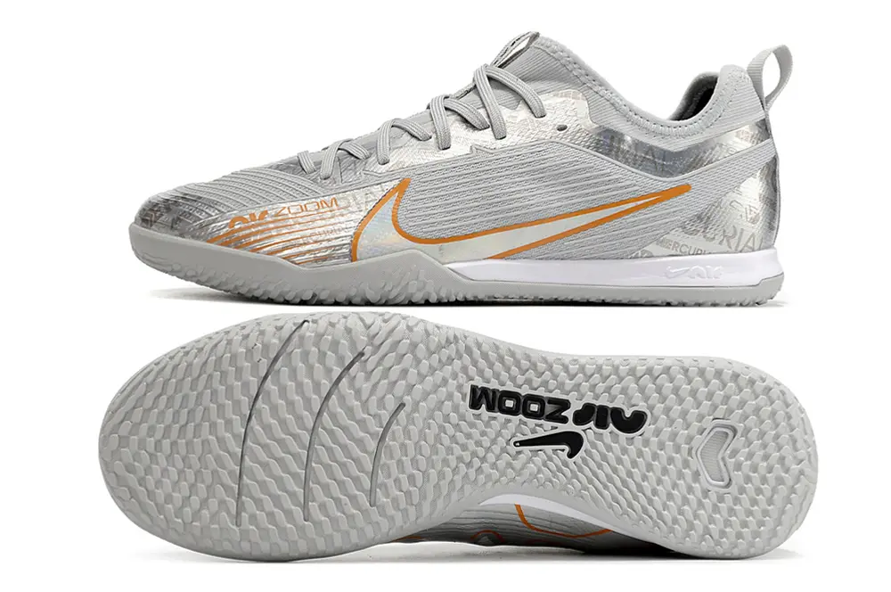 Nike Air Zoom Mercurial Vapor 15 Pro IC - Grey/Bright Grey/Orange Burst