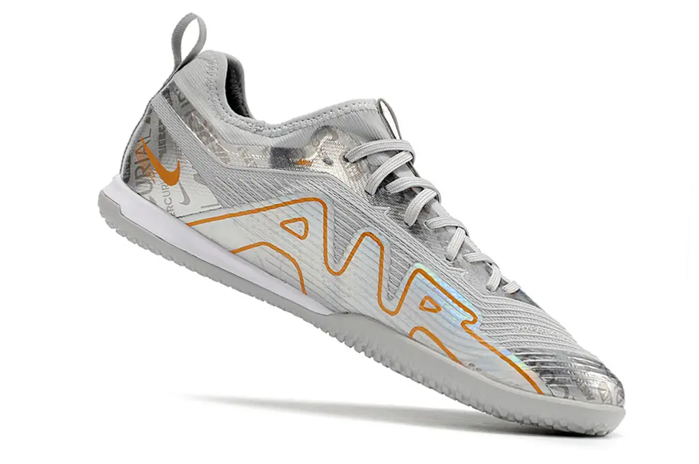 Nike Air Zoom Mercurial Vapor 15 Pro IC - Grey/Bright Grey/Orange Burst