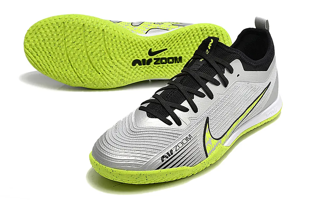 Nike Air Zoom Mercurial Vapor 15 Pro IC - Gray/Volt Green/Black