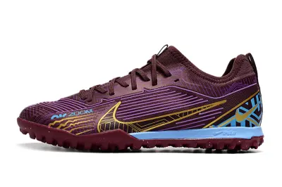 Kylian Mbappé x Nike Air Zoom Mercurial Vapor 15 Pro TF - Burgundy/Golden Yellow/Sky Blue