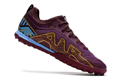 Kylian Mbappé x Nike Air Zoom Mercurial Vapor 15 Pro TF - Burgundy/Golden Yellow/Sky Blue