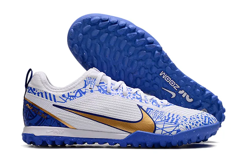 Nike Air Zoom Mercurial Vapor 15 Pro TF - White/Royal Blue/Metallic Gold