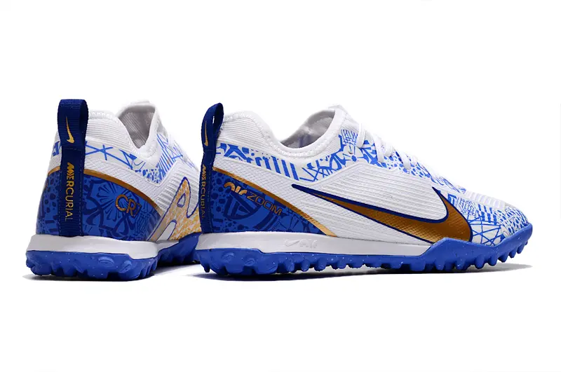Nike Air Zoom Mercurial Vapor 15 Pro TF - White/Royal Blue/Metallic Gold