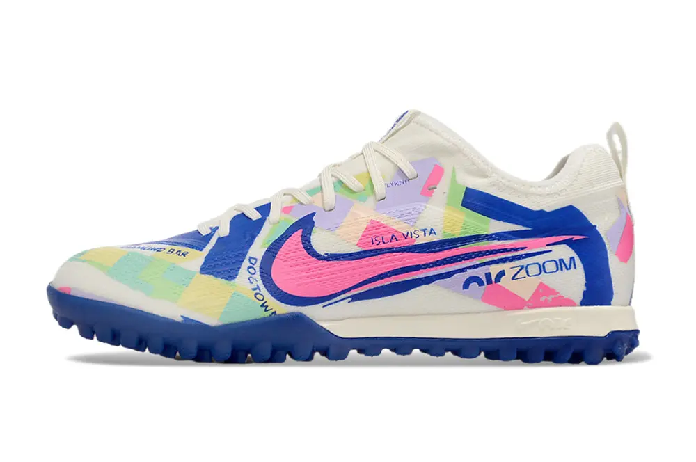 Nike Air Zoom Mercurial Vapor 15 Pro TF - White/Electric Blue/Pink Blast