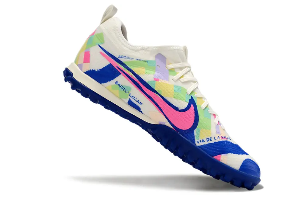Nike Air Zoom Mercurial Vapor 15 Pro TF - White/Electric Blue/Pink Blast
