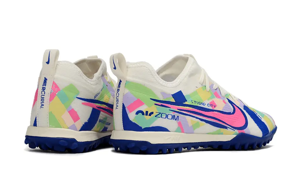Nike Air Zoom Mercurial Vapor 15 Pro TF - White/Electric Blue/Pink Blast