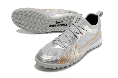 Nike Air Zoom Mercurial Vapor 15 Pro TF - Silver/Metallic Grey/Orange Blaze
