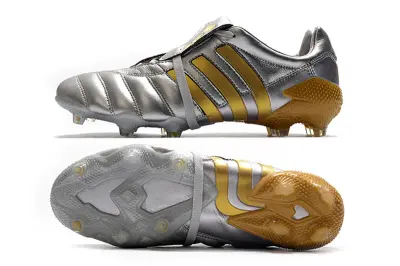 Adidas Predator Mania Foldover Tongue FG - Silver/Metallic Gold/Silver Gray