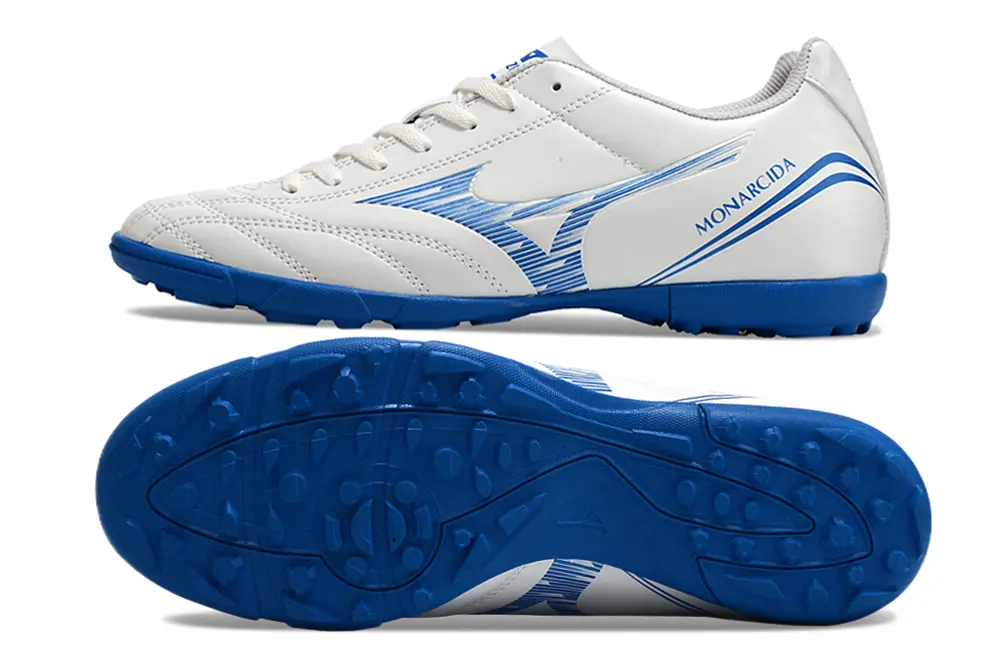 Mizuno Monarcida Classic TF - White/Bright Blue/Deep Blue