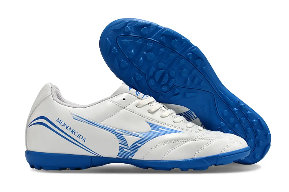Mizuno Monarcida Classic TF - White/Bright Blue/Deep Blue