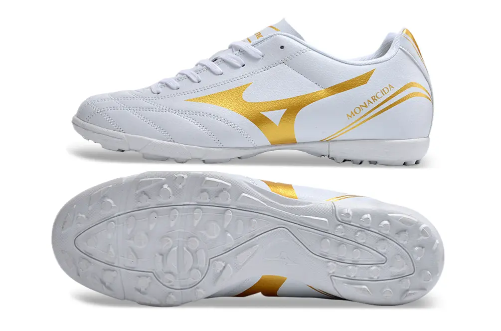 Mizuno Monarcida Classic TF - White/Metallic Gold/White
