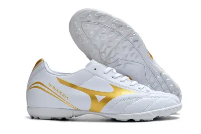 Mizuno Monarcida Classic TF - White/Metallic Gold/White