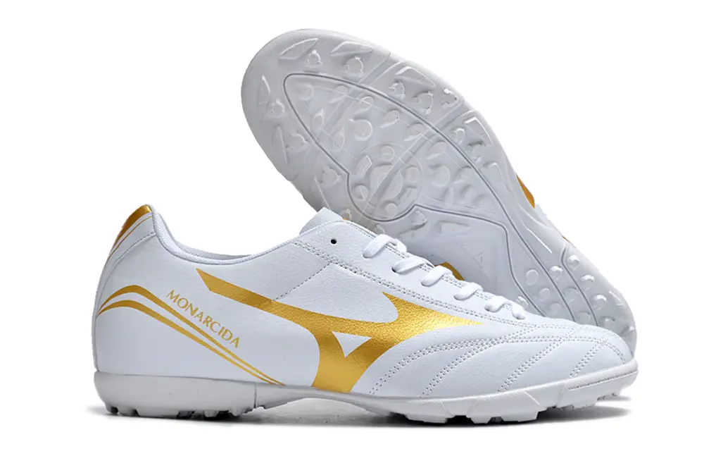 Mizuno Monarcida Classic TF - White/Metallic Gold/White