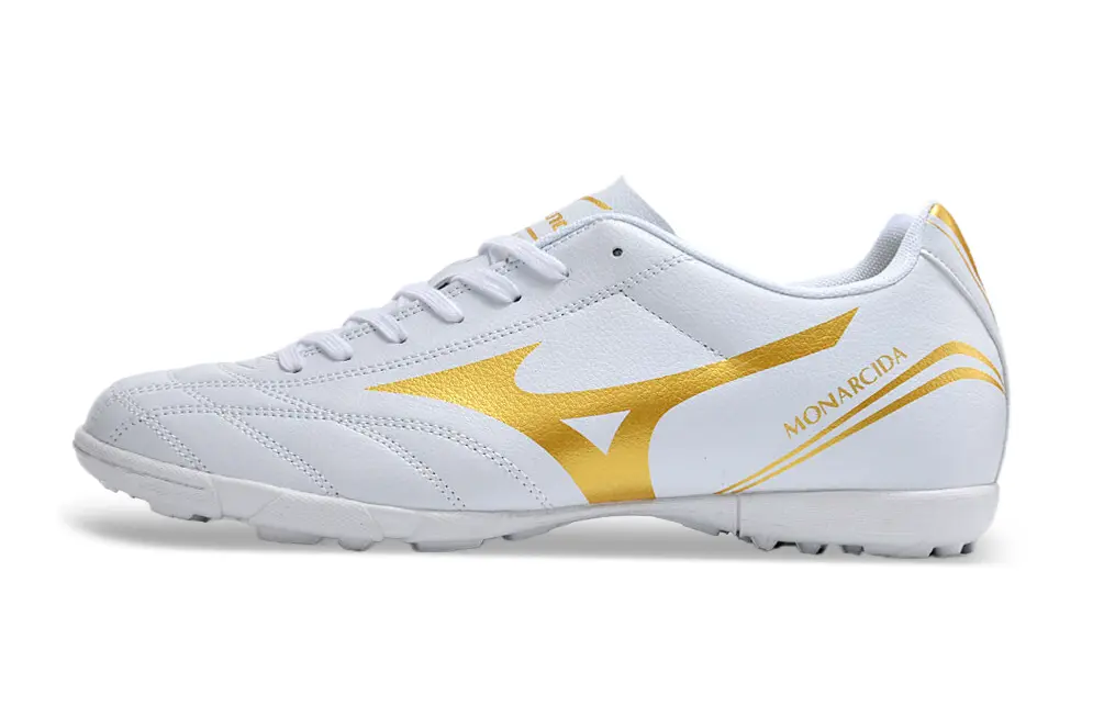 Mizuno Monarcida Classic TF - White/Metallic Gold/White