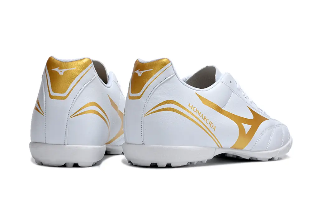 Mizuno Monarcida Classic TF - White/Metallic Gold/White