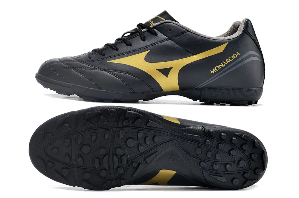 Mizuno Monarcida Classic TF - Black/Gold Accent/Charcoal Highlight