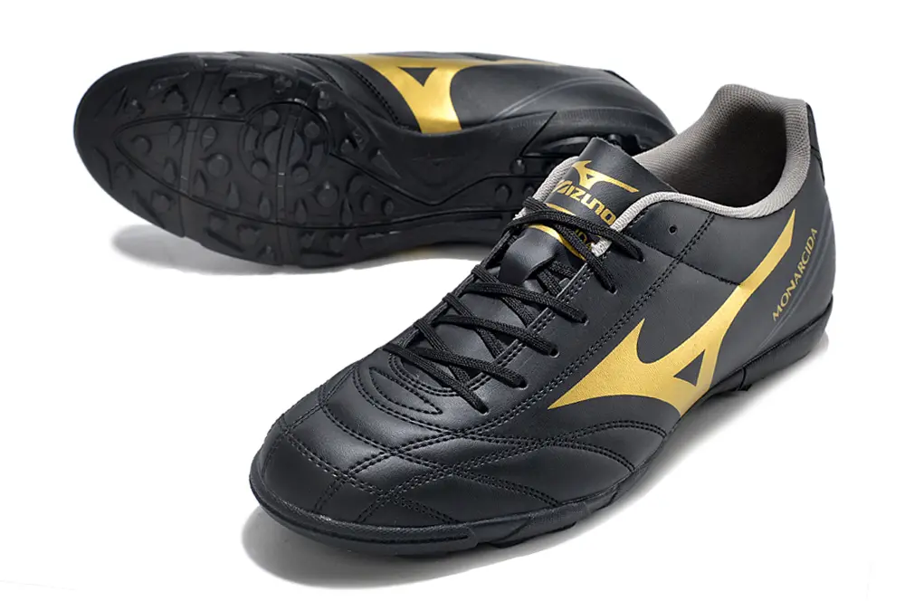 Mizuno Monarcida Classic TF - Black/Gold Accent/Charcoal Highlight