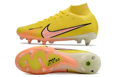 Nike Air Zoom Mercurial Superfly 9 Elite SG - Yellow/Bright Citrus/Soft Coral
