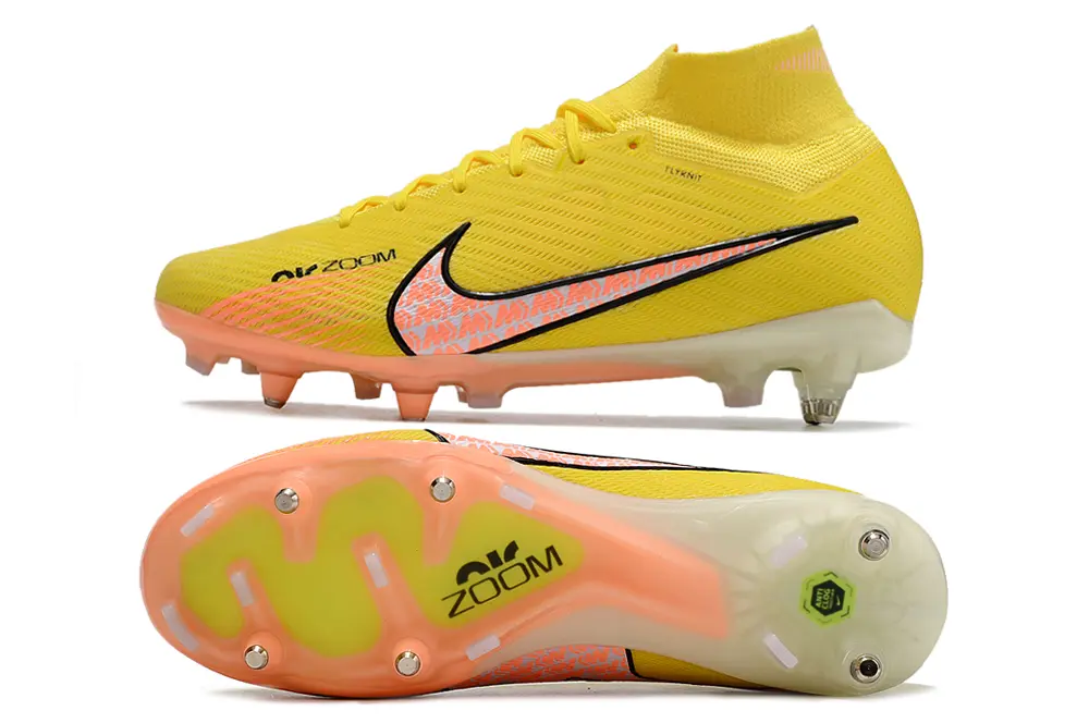 Nike Air Zoom Mercurial Superfly 9 Elite SG - Yellow/Bright Citrus/Soft Coral