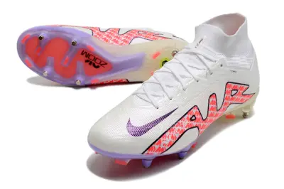 Nike Air Zoom Mercurial Superfly 9 Elite SG - White/Crimson Pink/Light Purple