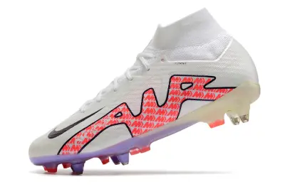 Nike Air Zoom Mercurial Superfly 9 Elite SG - White/Crimson Pink/Light Purple