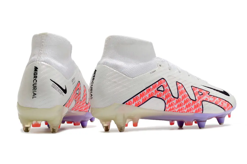 Nike Air Zoom Mercurial Superfly 9 Elite SG - White/Crimson Pink/Light Purple