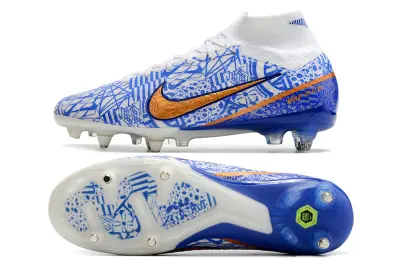 CR7 x Nike Air Zoom Mercurial Superfly 9 Elite SG - Blue/Electric Blue/Copper Orange
