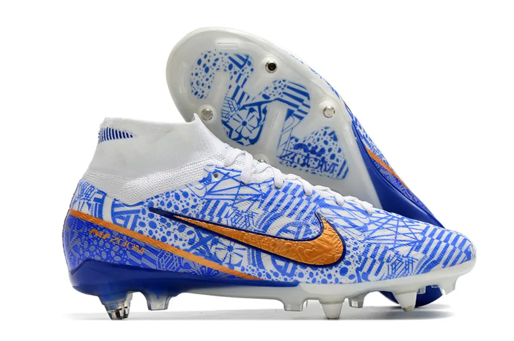 CR7 x Nike Air Zoom Mercurial Superfly 9 Elite SG - Blue/Electric Blue/Copper Orange