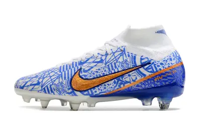 CR7 x Nike Air Zoom Mercurial Superfly 9 Elite SG - Blue/Electric Blue/Copper Orange