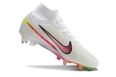 Nike Air Zoom Mercurial Superfly 9 Elite SG - White/Electric Pink/Sonic Yellow