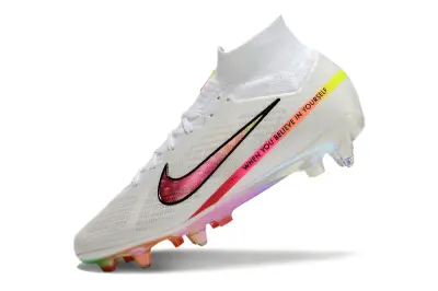 Nike Air Zoom Mercurial Superfly 9 Elite SG - White/Electric Pink/Sonic Yellow