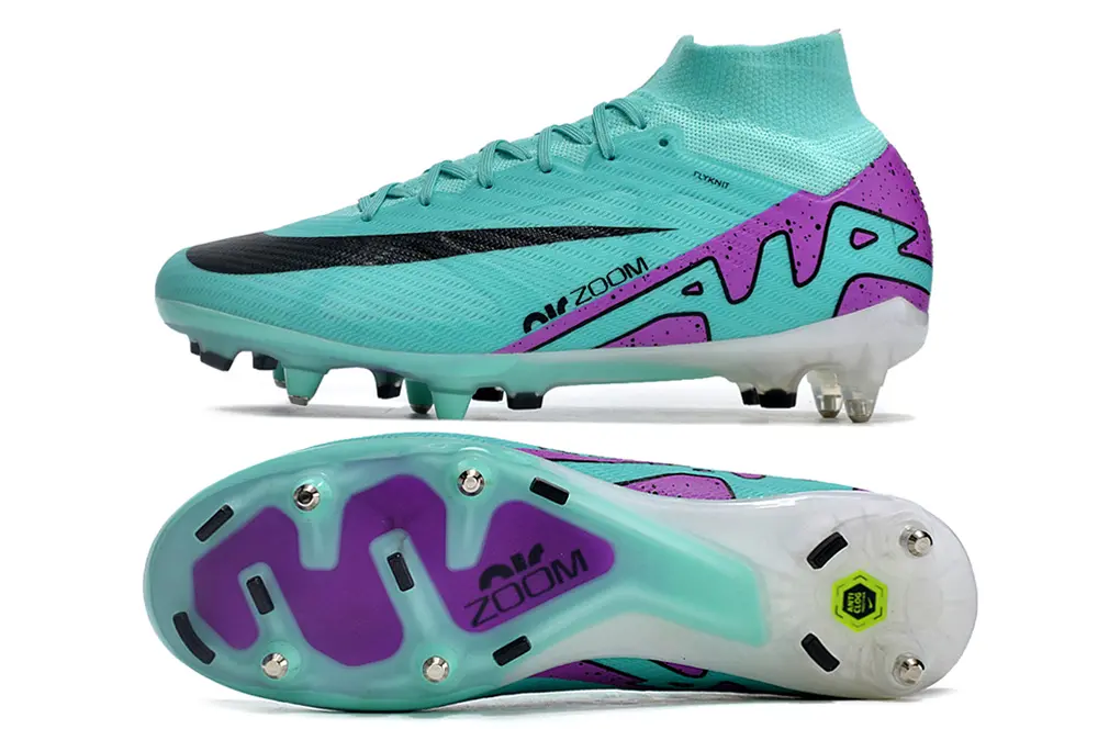 Nike Air Zoom Mercurial Superfly 9 Elite SG - Aqua/Lavender/Black